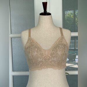 Bali Nude Lace Wireless Comfort Bra Size L
